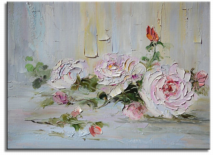 Roses in pastels