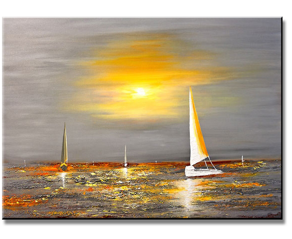Sailing Boats in the Evening