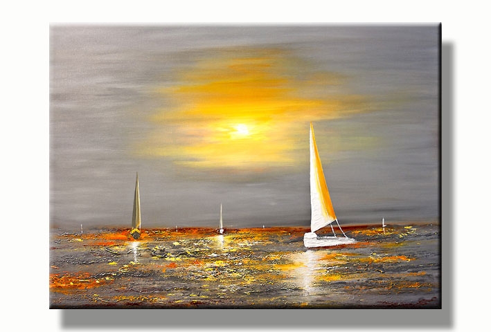 Sailing Boats in the Evening