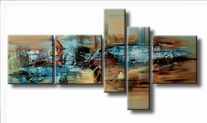 abstract kunst schilderij | By the lake