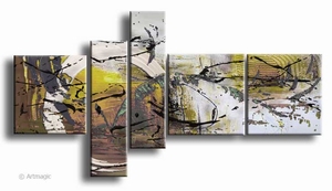 Gele horizon | abstract schilderij