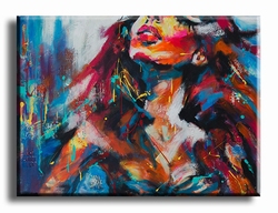 Kunst schilderijen | schilderij vrouw - Lets Party
