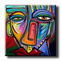 Figuratief kunst schilderij The Face