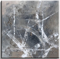 Exclusief abstract schilderij met dikke structuur