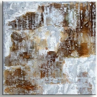 Modern abstract schilderij bruin 'n grijs Artistico