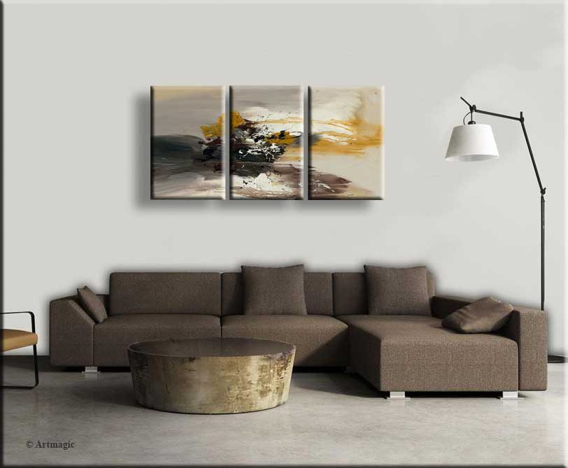 opgespannen-schilderij-abstract-drieluik-schilderij-rustige-horizon-in-een-moderne-woonkamer-met-bruin-tinten