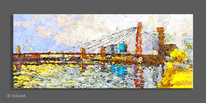 skyline-van-rotterdam-schilderij